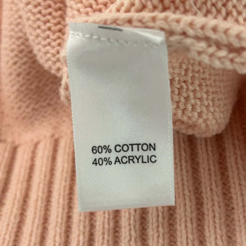 Kerri  Rosenthal x Anthro Red and Pink V-Neck Sweater - Picture 7 of 7